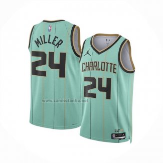 Camiseta Charlotte Hornets Brandon Miller #24 Ciudad 2024-25 Verde