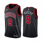 Camiseta Chicago Bulls Nikola Vucevic #9 Statement 2021 Negro