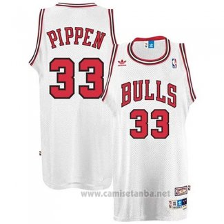 Camiseta Chicago Bulls Scottie Pippen #33 Retro Blanco