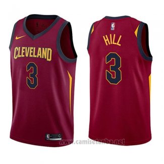 Camiseta Cleveland Cavaliers George Hill #3 Icon 2017-18 Rojo