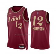 Camiseta Cleveland Cavaliers Tristan Thompson #12 Ciudad 2023-24 Rojo