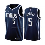 Camiseta Dallas Mavericks Tyler Dorsey #5 Statement 2022-23 Azul