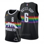 Camiseta Denver Nuggets Keita Bates-Diop #6 Ciudad 2019-20 Negro