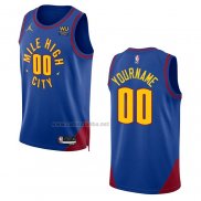 Camiseta Denver Nuggets Personalizada Statement 2022-23 Azul