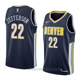 Camiseta Denver Nuggets Richard Jefferson #22 Icon 2018 Azul