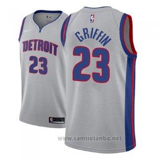 Camiseta Detroit Pistons Blake Griffin #23 Statement 2018-19 Gris