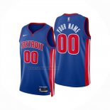 Camiseta Detroit Pistons Personalizada Icon 2024-25 Azul
