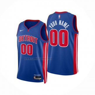 Camiseta Detroit Pistons Personalizada Icon 2024-25 Azul