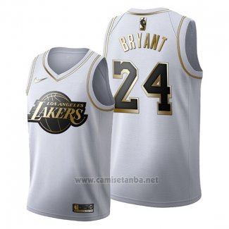 Camiseta Golden Edition Los Angeles Lakers Kobe Bryant #24 2019-20 Blanco