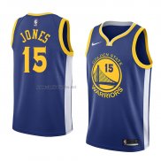 Camiseta Golden State Warriors Damian Jones #15 Icon 2018 Azul