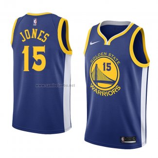 Camiseta Golden State Warriors Damian Jones #15 Icon 2018 Azul