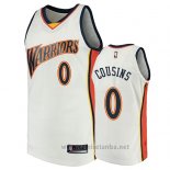 Camiseta Golden State Warriors Demarcus Cousins #0 2009-10 Hardwood Classics Blanco