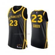 Camiseta Golden State Warriors Draymond Green #23 Ciudad Autentico 2023-24 Negro