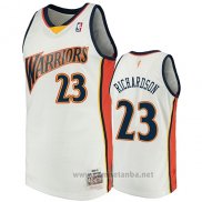 Camiseta Golden State Warriors Jason Richardson #23 2009-10 Hardwood Classics Blanco