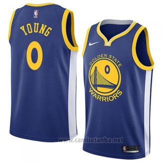 Camiseta Golden State Warriors Nick Young #0 Icon 2018 Azul