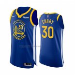 Camiseta Golden State Warriors Stephen Curry #30 Icon Autentico Azul