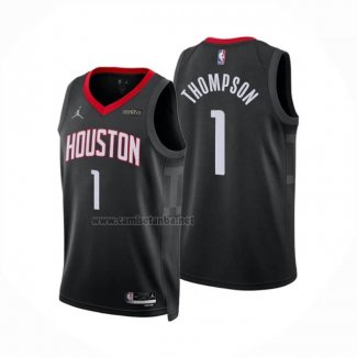 Camiseta Houston Rockets Amen Thompson NO 1 Statement 2025-26 Negro