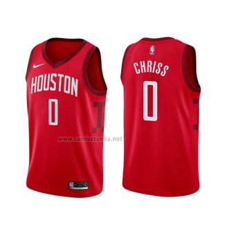 Camiseta Houston Rockets Marquese Chriss #0 Earned Rojo