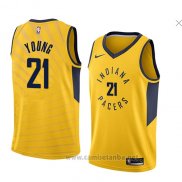 Camiseta Indiana Pacers Thaddeus Young #21 Statement 2018 Amarillo