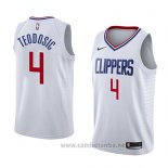 Camiseta Los Angeles Clippers Milos Teodosic #4 Association 2018 Blanco