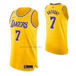 Camiseta Los Angeles Lakers Carmelo Anthony #7 Icon Autentico Amarillo