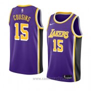 Camiseta Los Angeles Lakers Demarcus Cousins #15 Statement 2019-20 Violeta