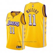 Camiseta Los Angeles Lakers Dion Waiters #11 Ciudad 2020 Oro