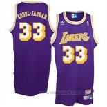 Camiseta Los Angeles Lakers Kareem Abdul-Jabbar #33 Retro Violeta