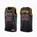 Camiseta Los Angeles Lakers Personalizada Earned 2020-21 Negro
