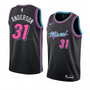 Camiseta Miami Heat Ryan Anderson #31 Ciudad 2018-19 Negro