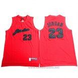 Camiseta Michael Jordan #23 Rojo2 Negro