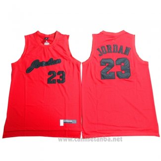 Camiseta Michael Jordan #23 Rojo2 Negro