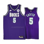 Camiseta Milwaukee Bucks Jevon Carter #5 Classic 2022-23 Violeta