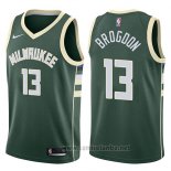 Camiseta Milwaukee Bucks Malcolm Brogdon #13 Swingman Icon 2017-18 Verde