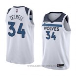 Camiseta Minnesota Timberwolves Jared Terrell #34 Association 2018 Blanco