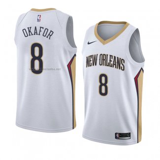 Camiseta New Orleans Pelicans Jahlil Okafor #8 Association 2018 Blanco