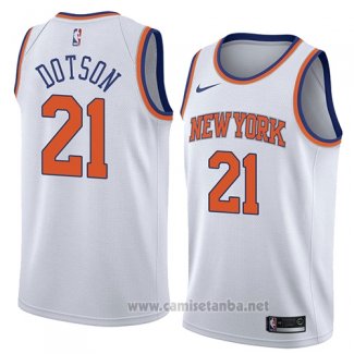 Camiseta New York Knicks Damyean Dotson #21 Association 2018 Blanco