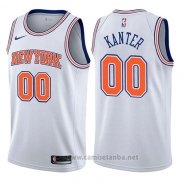 Camiseta New York Knicks Enes Kanter #00 Statement 2017-18 Blanco