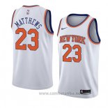 Camiseta New York Knicks Wesley Matthews #23 Statement 2018 Blanco