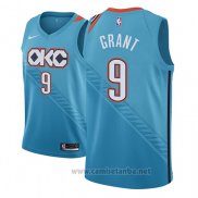 Camiseta Oklahoma City Thunder Jerami Grant #9 Ciudad 2018-19 Azul