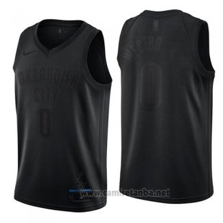 Camiseta Oklahoma City Thunder Russell Westbrook #0 MVP Negro