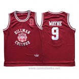Camiseta Pelicula Hillman College Dwayne Wayne #9 Rojo