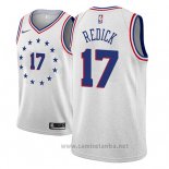 Camiseta Philadelphia 76ers J.j. Redick #17 Earned 2018-19 Gris