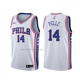 Camiseta Philadelphia 76ers Norvel Pelle #14 Association 2019-20 Blanco