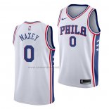 Camiseta Philadelphia 76ers Tyrese Maxey #0 Association 2020-21 Blanco