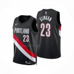 Camiseta Portland Trail Blazers Donovan Clingan NO 23 Icon 2025-26 Negro  Camiseta Portland Trail Blazers Donovan Clingan NO 23 Icon 2025-26 Negro