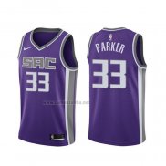 Camiseta Sacramento Kings Jabari Parker #33 Icon Violetan