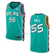 Camiseta San Antonio Spurs Jordan Hall #55 Ciudad 2022-23 Verde