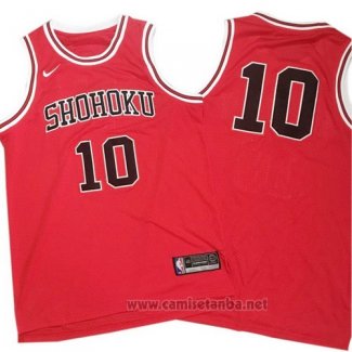 Camiseta Shohoku #10 Rojo