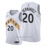 Camiseta Toronto Raptors Dewan Hernandez #20 Ciudad Blanco